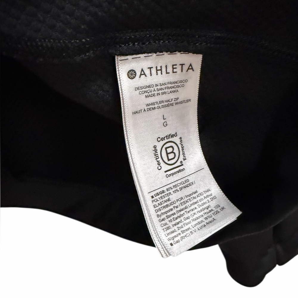 ATHLETA Whistler Half Zip
Black
Size Large - Picture 10 of 12